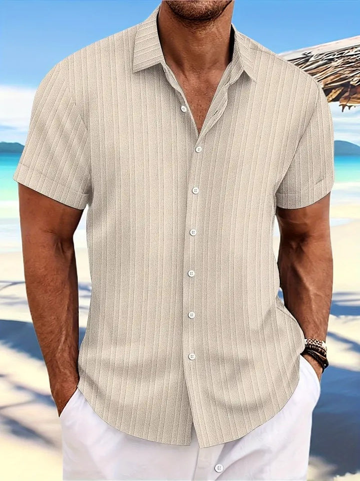 Men's Short-Sleeve Summer Shirt, Classic Regular Fit