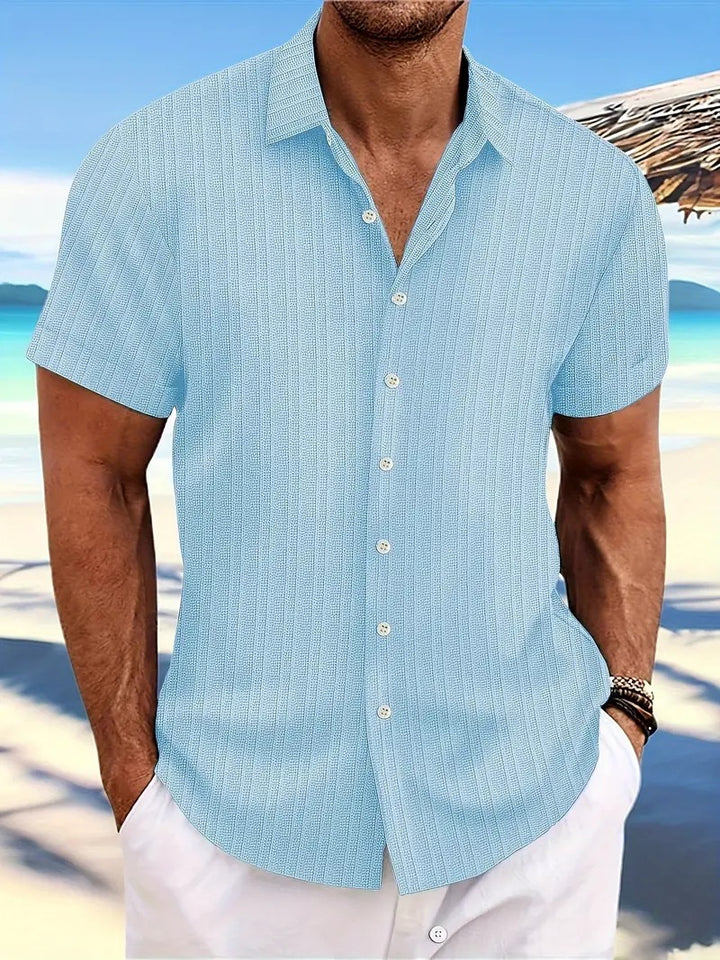 Men's Short-Sleeve Summer Shirt, Classic Regular Fit