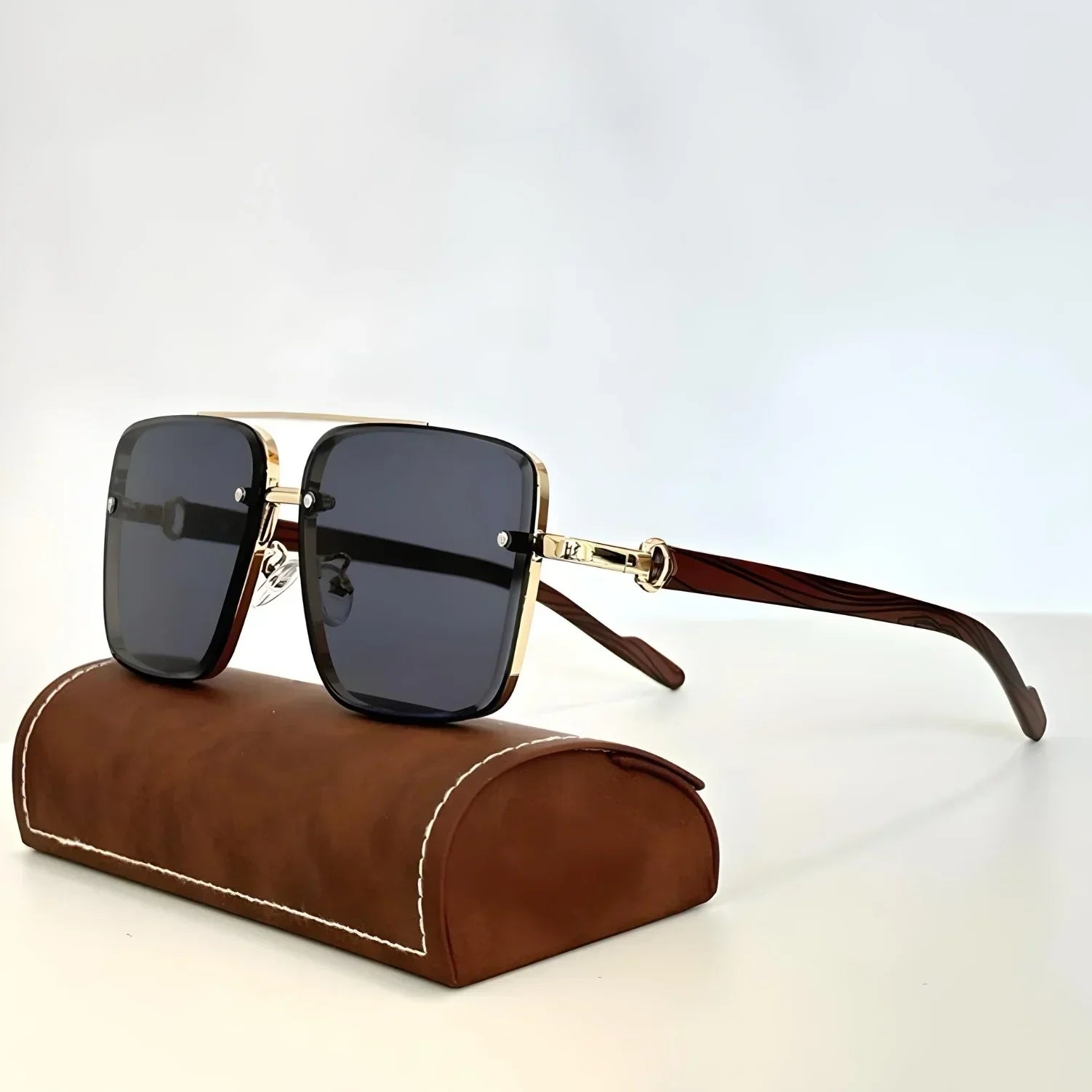 Vintage View Sunglasses - Metal Frame UV400 Sunglasses for Men