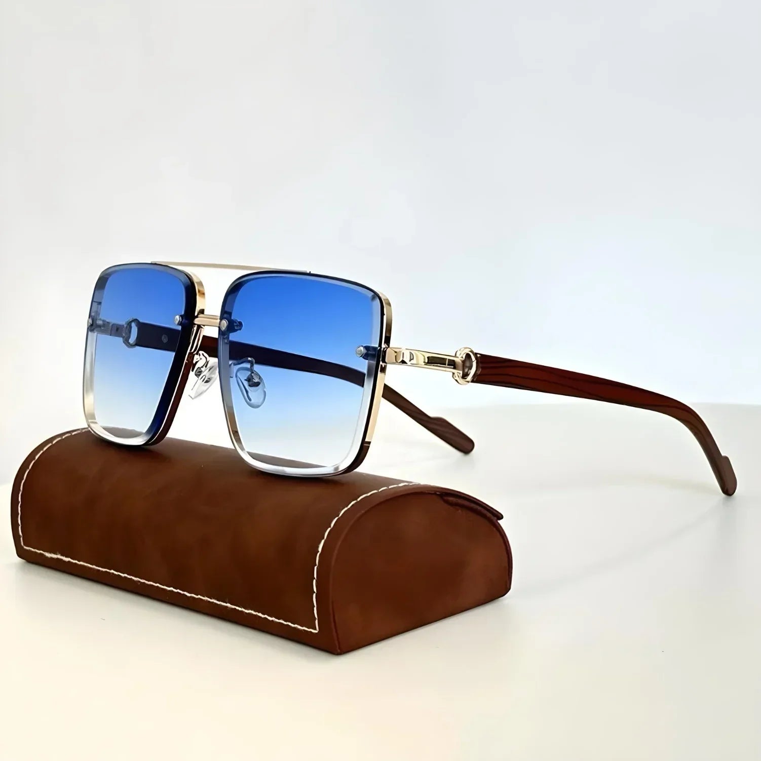 Vintage View Sunglasses - Metal Frame UV400 Sunglasses for Men