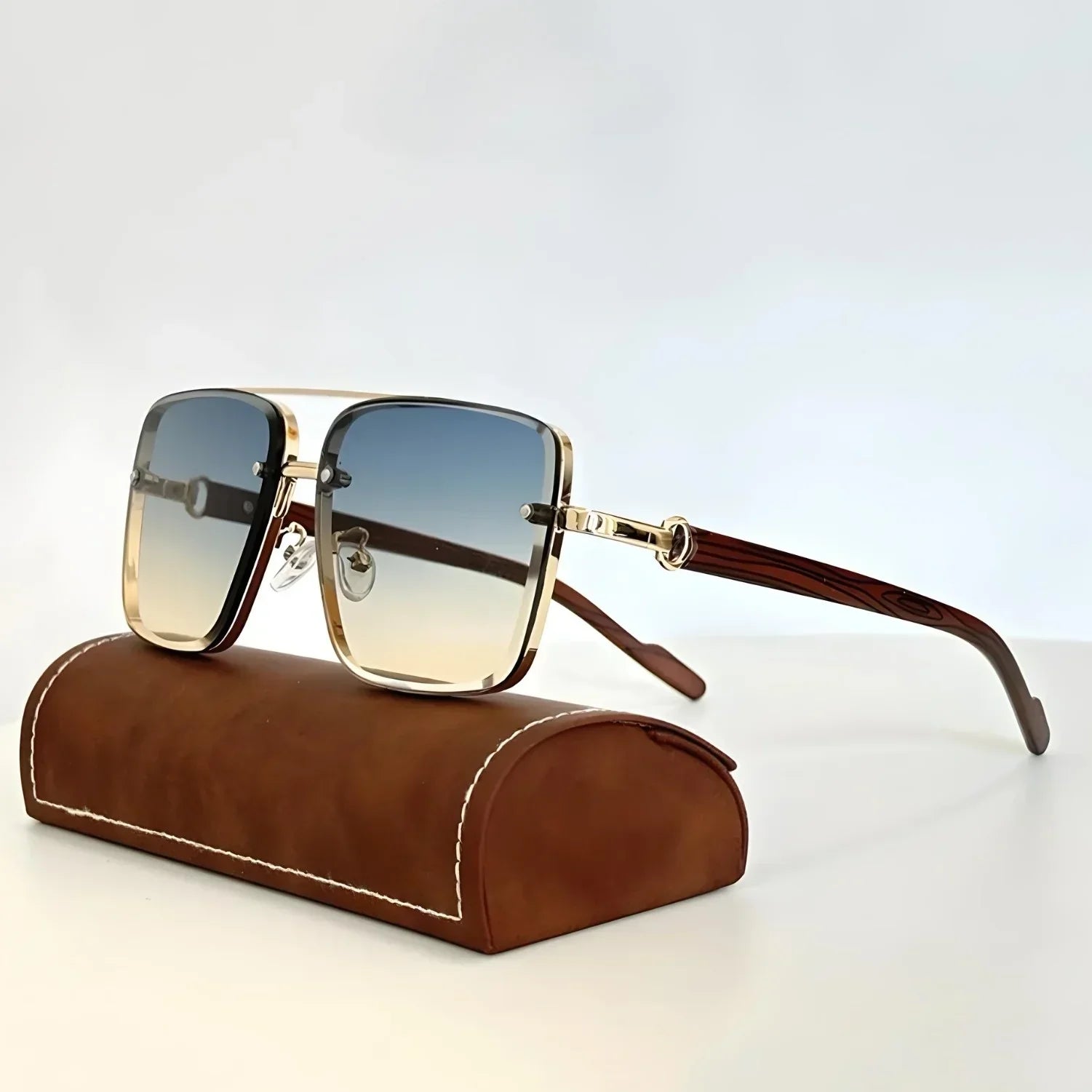 Vintage View Sunglasses - Metal Frame UV400 Sunglasses for Men