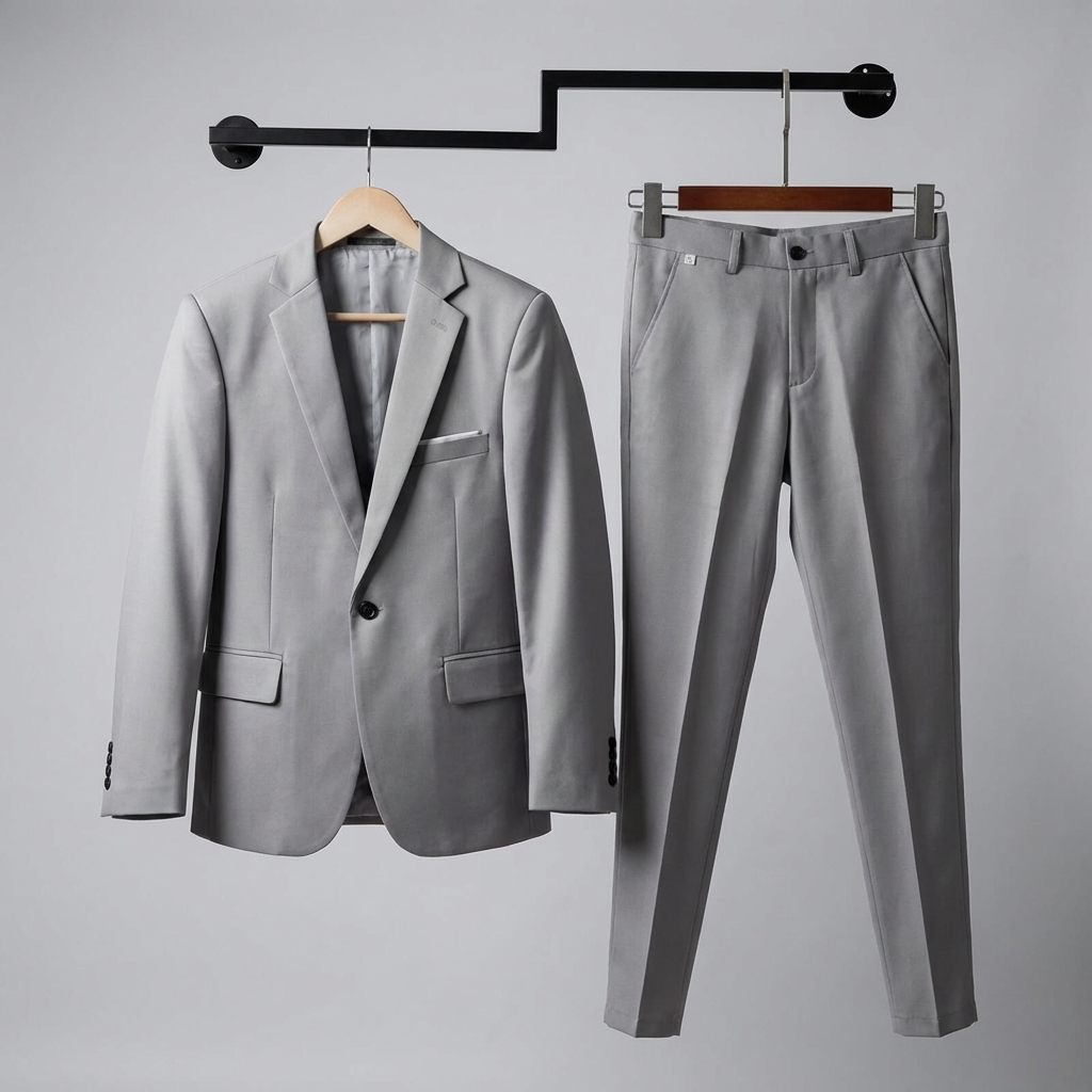 Men's Tailored Suit, Wrinkle-Resistant Fabric for Business & Formal Wear
