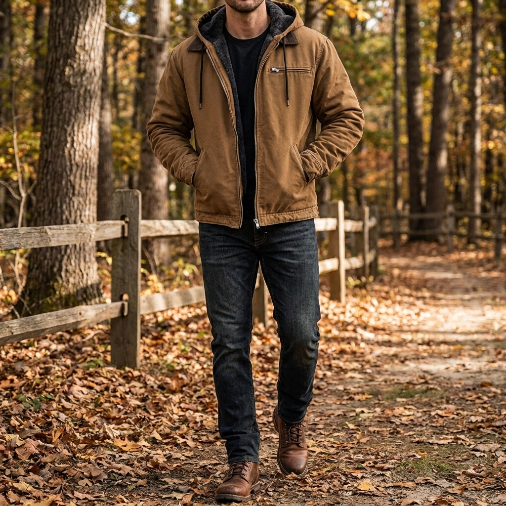 Men's Tailored Jacket - Sophisticated Everyday Blazer with Functional Pockets