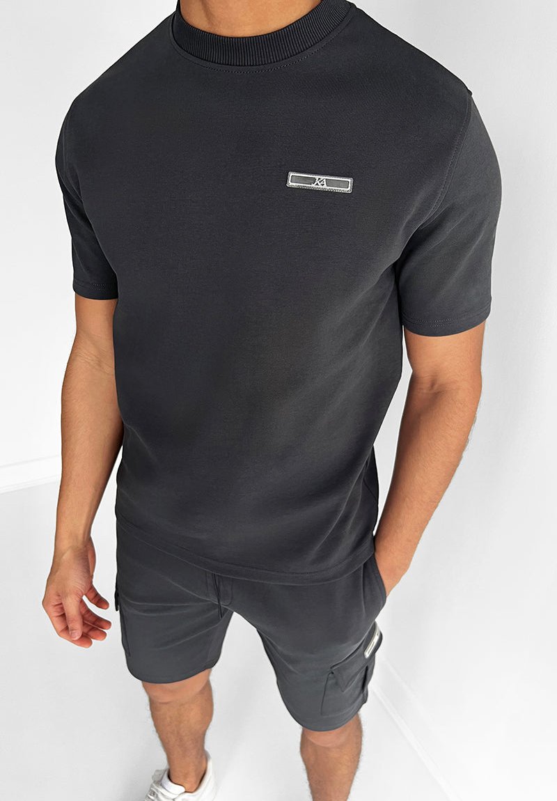 Men's T-Shirt and Cargo Shorts Set, Cotton-Blend Athletic Two-Piece Outfit