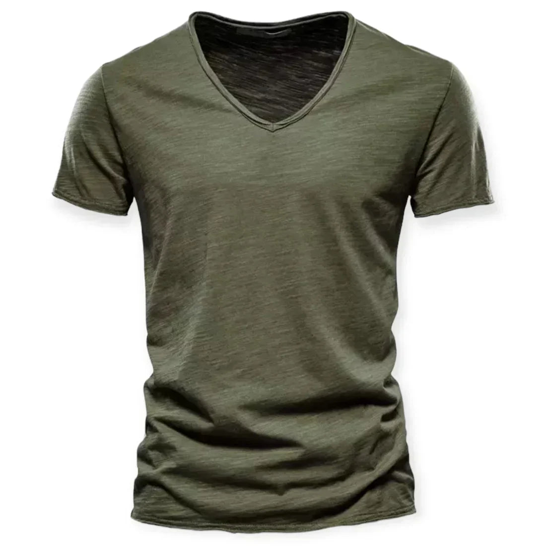 Men's V-Neck T-Shirt - Soft Breathable Cotton Tee
