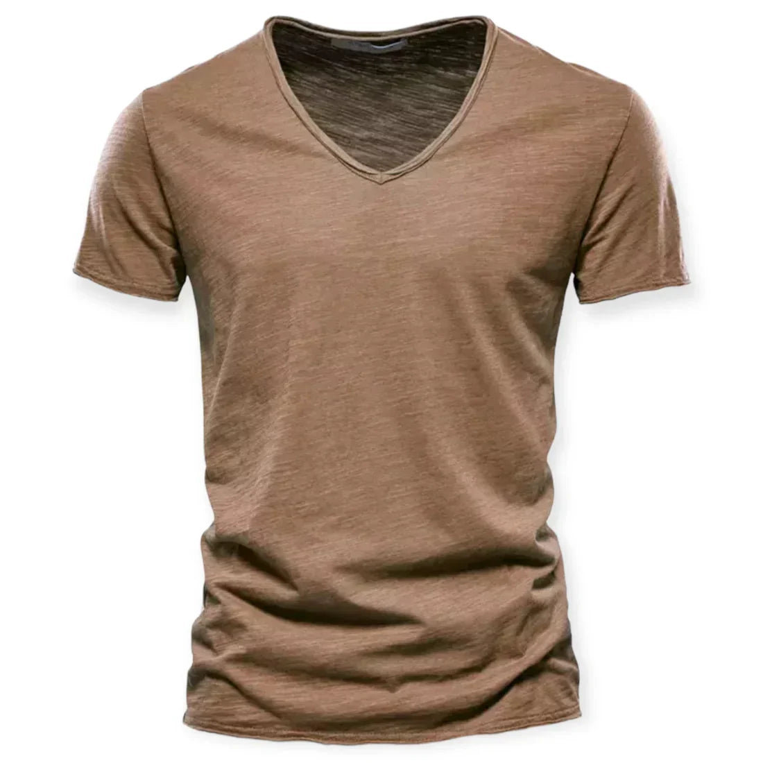 Men's V-Neck T-Shirt - Soft Breathable Cotton Tee