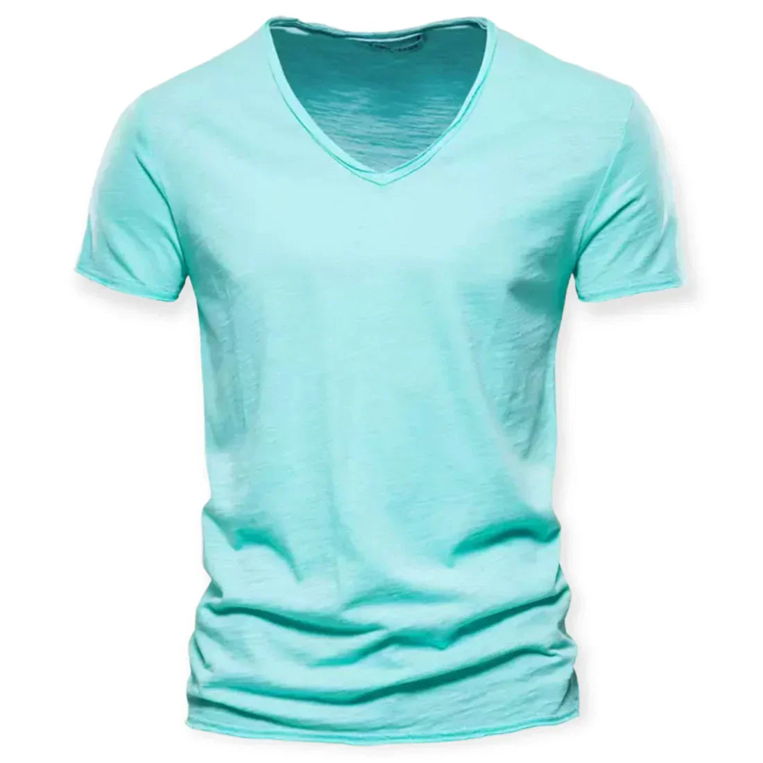 Men's V-Neck T-Shirt - Soft Breathable Cotton Tee