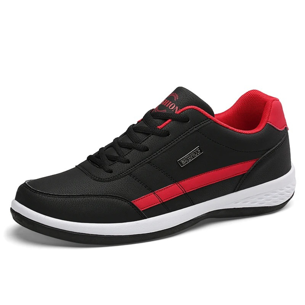 Men's Orthopedic Leather Sneakers - Supportive Lace-Up Walking Shoes
