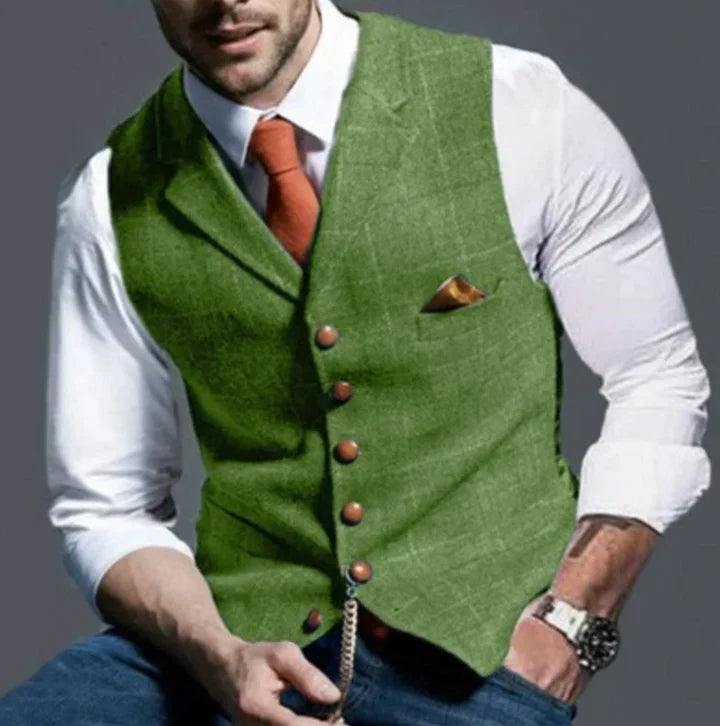 Men's Waistcoat | Tailored V-Neck Formal Vest