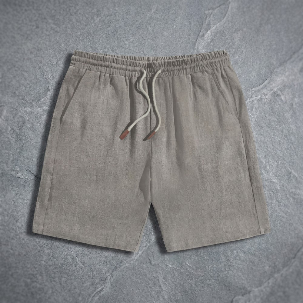Men's Summer Drawstring Shorts with Adjustable Waist, Breathable Casual Fit