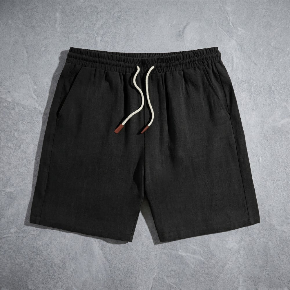 Men's Summer Drawstring Shorts with Adjustable Waist, Breathable Casual Fit