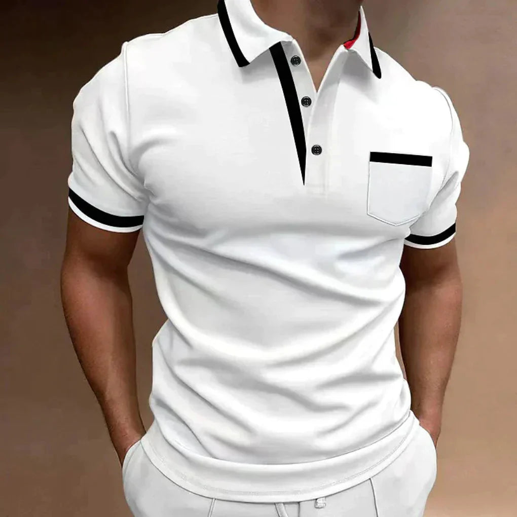 Men's Classic Fit Polo Shirt, Versatile Casual Polo
