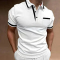 Men's Classic Fit Polo Shirt, Versatile Casual Polo