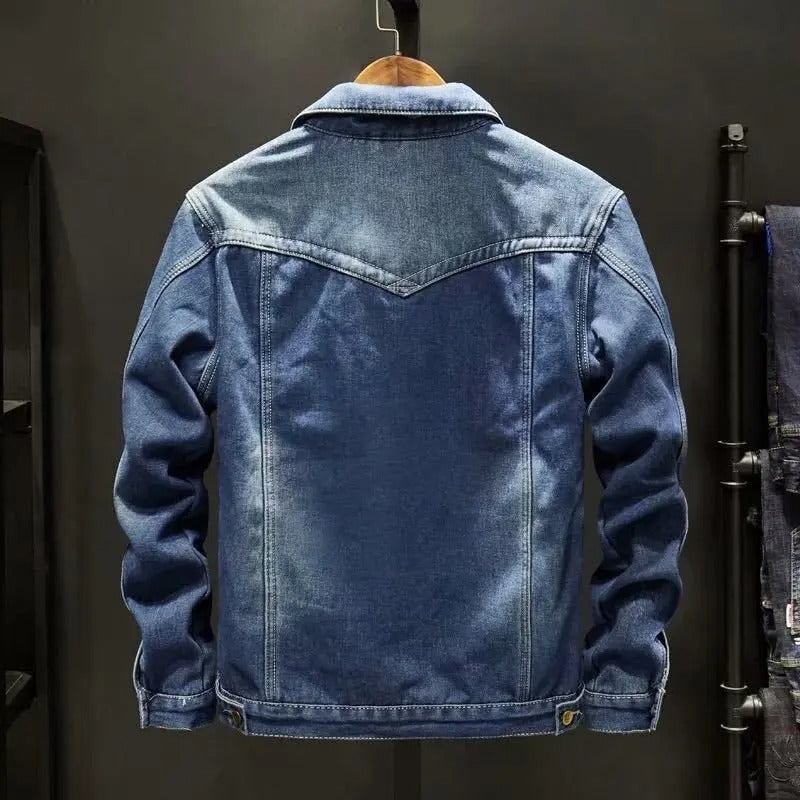 Cosmonite 1982 Denim Jacket - Fleece-Lined Denim Jacket for Men
