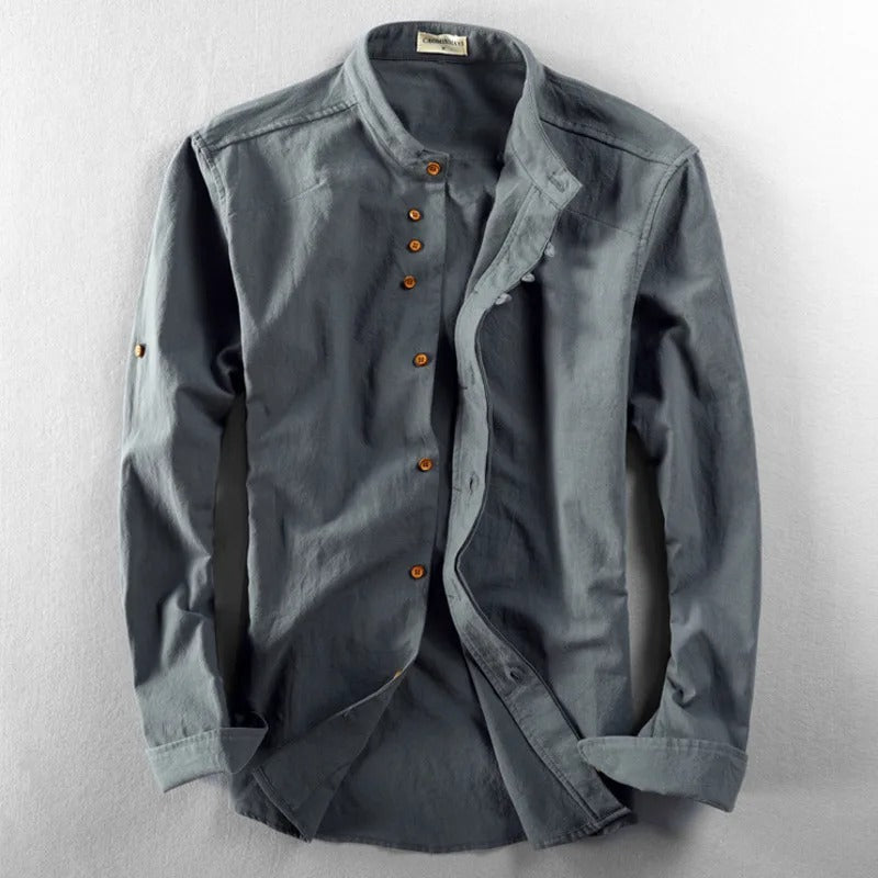 Sapporo Japanese Style Shirt - Ultra-Soft Premium Linen for Men