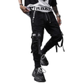 Men's Techwear Tactical Joggers - Multi-Pocket Harem Fit Trousers