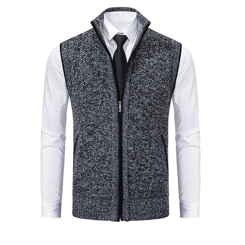 Men's Suit Vest - Five-Button Waistcoat with Adjustable Back Strap