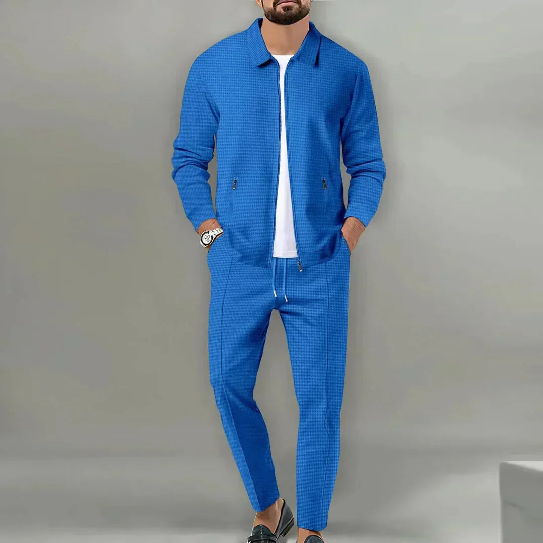 Men's Two-Piece Suit - Slim Fit Blazer and Trousers for Business and Formal Wear