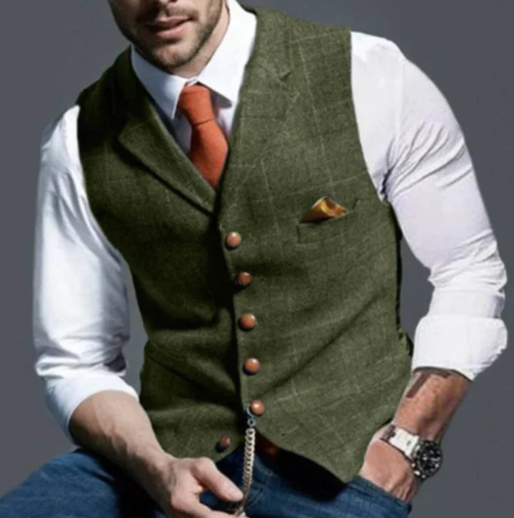Men's Waistcoat | Tailored V-Neck Formal Vest