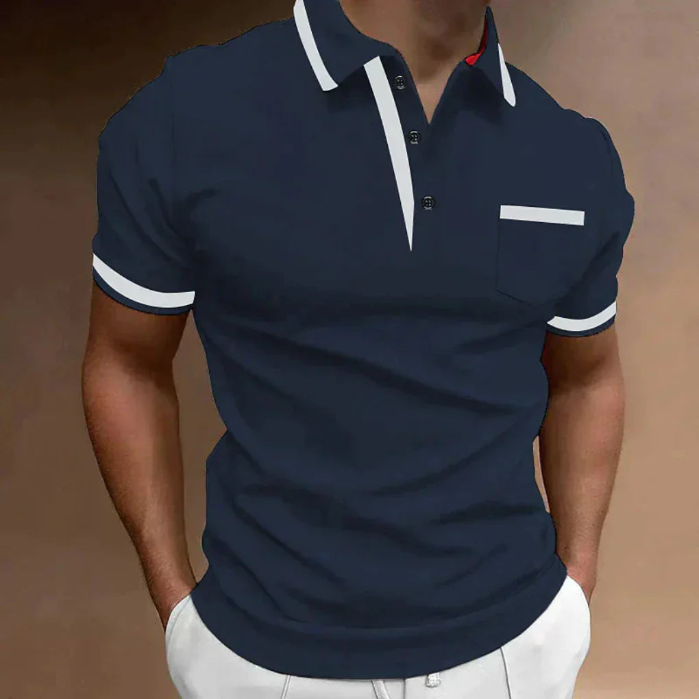 Men's Classic Fit Polo Shirt, Versatile Casual Polo
