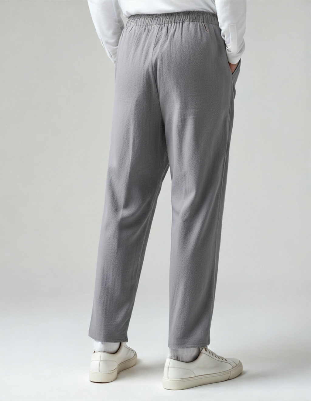 Men's Relaxed Fit Drawstring Pants - Lightweight Breathable Trousers