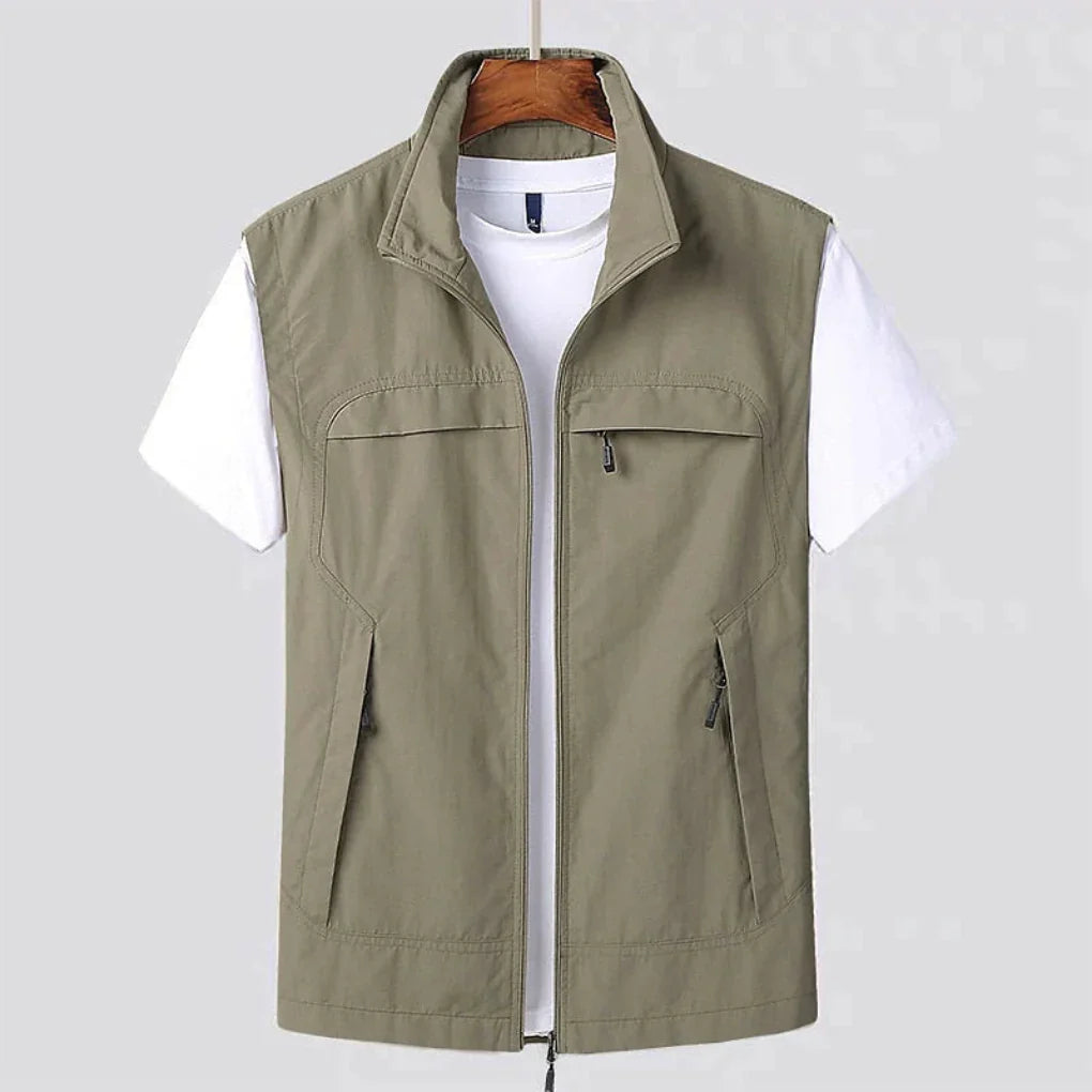 Men's Quick-Dry Vest - Sleeveless Mesh Outdoor Vest for Hiking and Travel