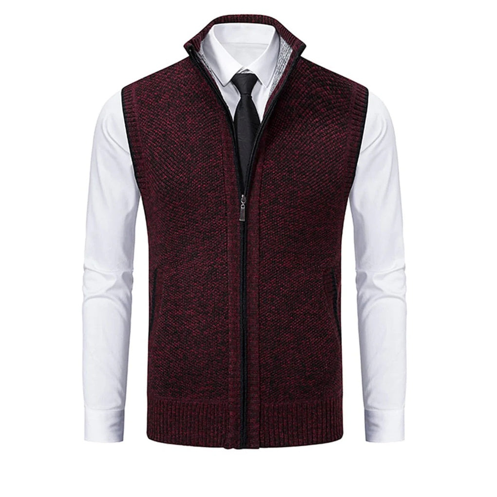 Men's Suit Vest - Five-Button Waistcoat with Adjustable Back Strap