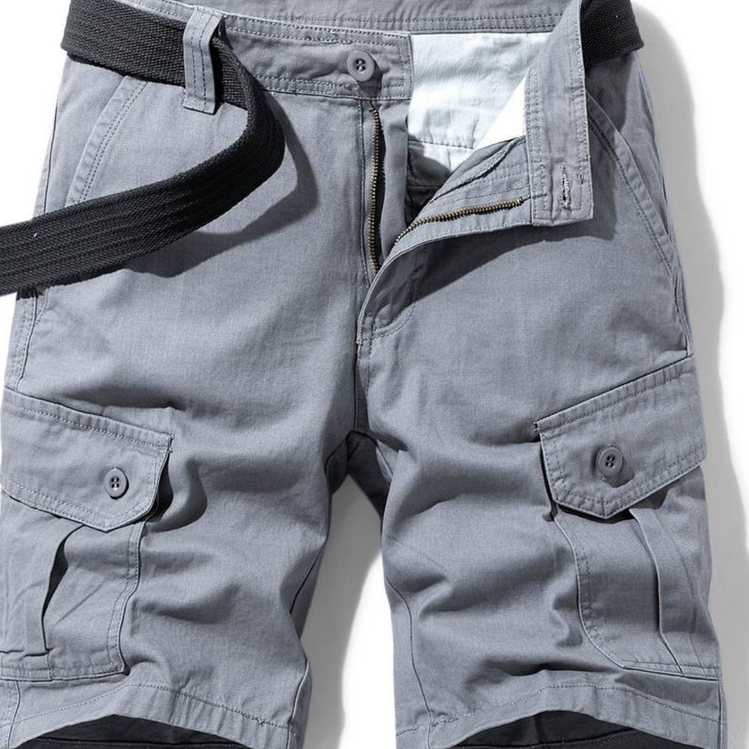 Men's Cargo Shorts, Multi-Pocket Durable Shorts for Outdoor and Casual Wear