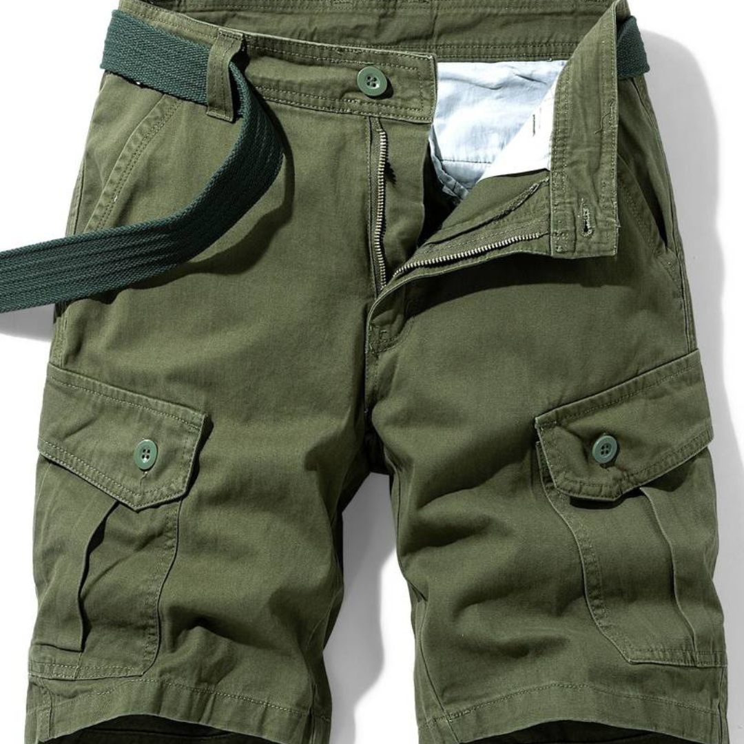 Men's Cargo Shorts, Multi-Pocket Durable Shorts for Outdoor and Casual Wear