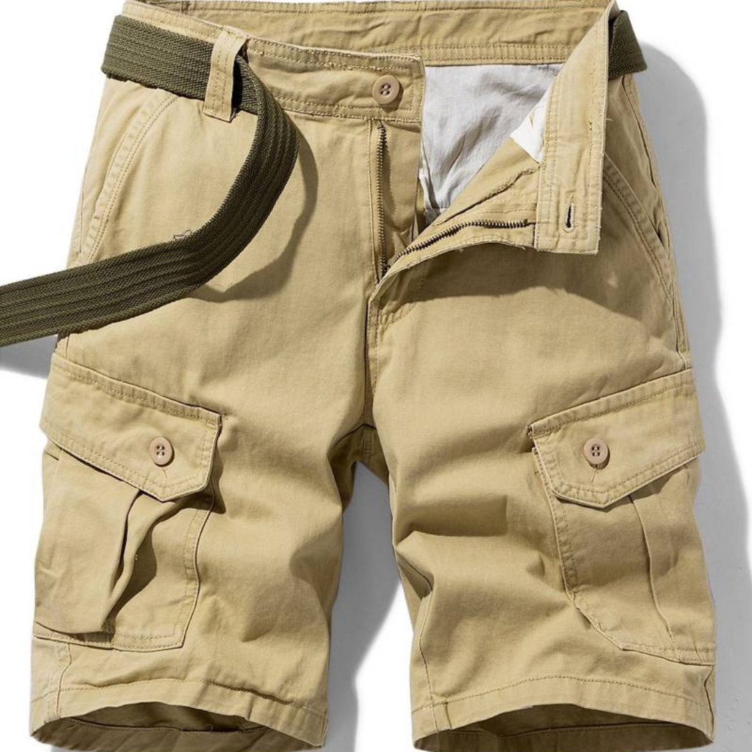 Men's Cargo Shorts, Multi-Pocket Durable Shorts for Outdoor and Casual Wear