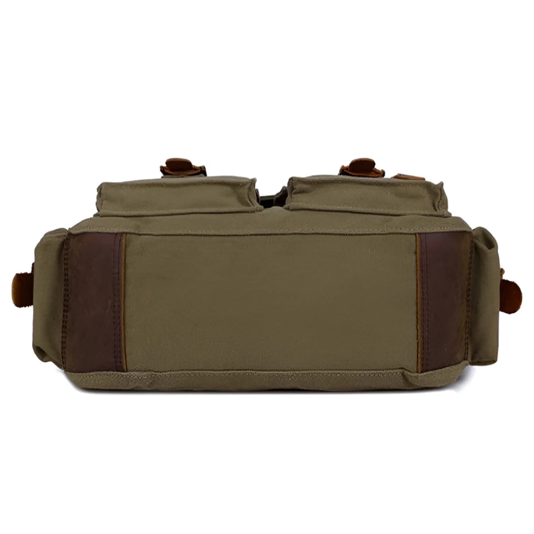 Men's Canvas Crossbody Bag - Durable Sling Bag for City & Outdoor Use