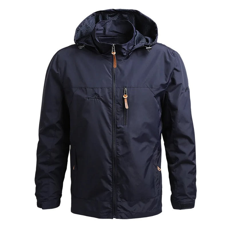 Athenium Coat for Men - Waterproof Windproof Coat with Hood and Pockets