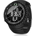 Men's Waterproof Digital Sports Watch - Shock-Resistant LED Watch